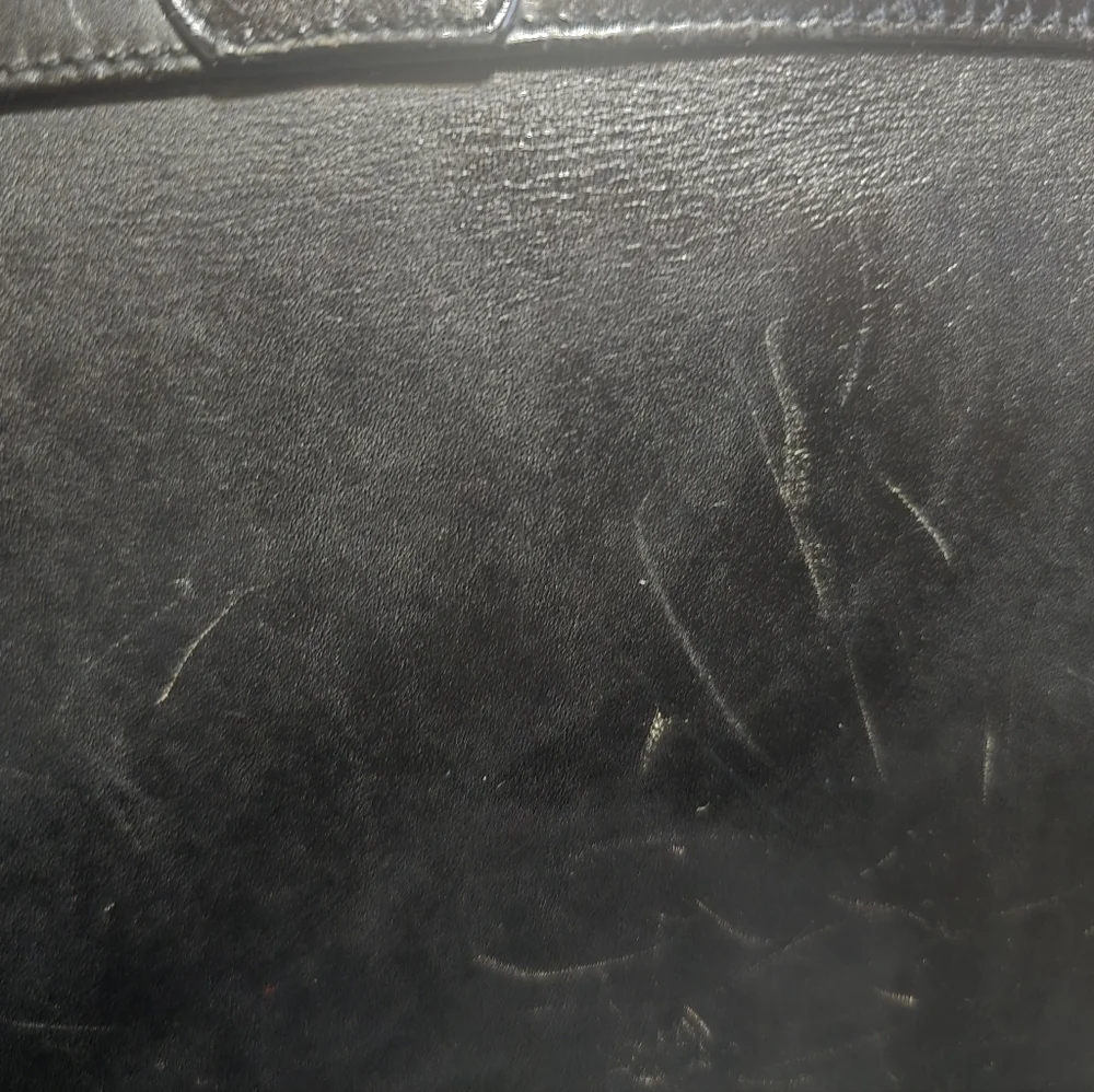Salvatore Ferragamo Black Leather 